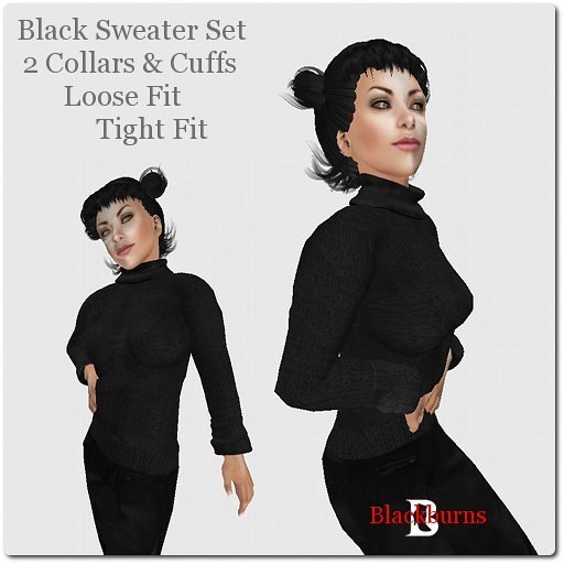 Blackburns Sweater Set Black