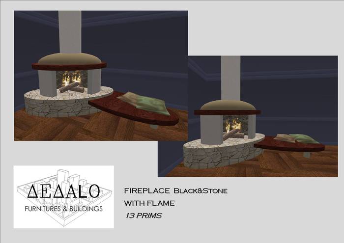Fireplace Wood&Stone