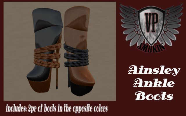 AINSLEY ANKLE BOOT  black & rust