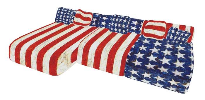flag couch stars & stripes