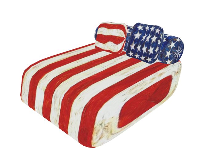flag chair stripes