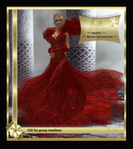 Malia - Red Dark-  Dress Gown Formal - Robe