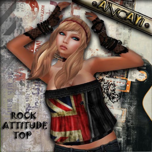 [ ANCAYI ] ROCK ATTITUDE TOP