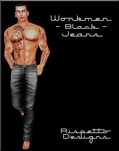 Rispetto Designs - Workmen Jeans - Black