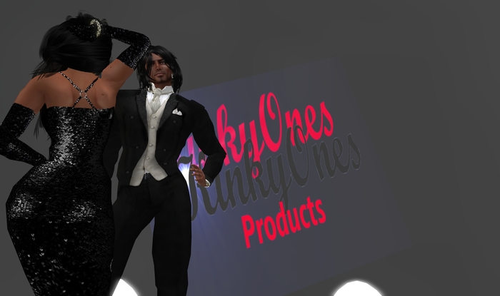 KinkyOne's GLITTERdress BLACK Mod/Copy