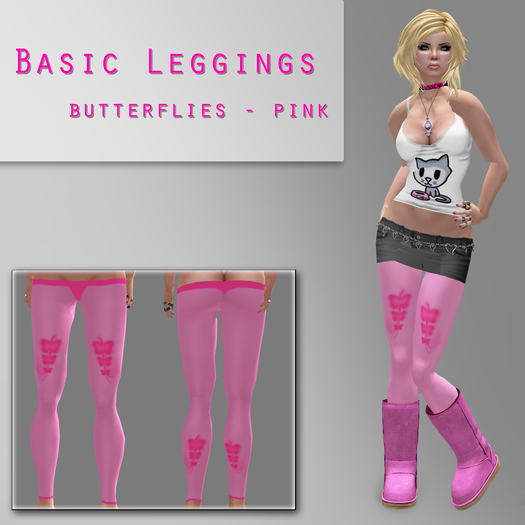LS Legging butterfly [pink]