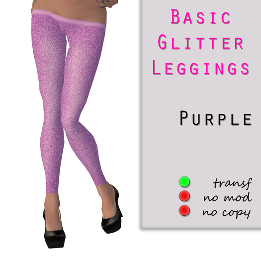 LS Glitter Leggings [purple]