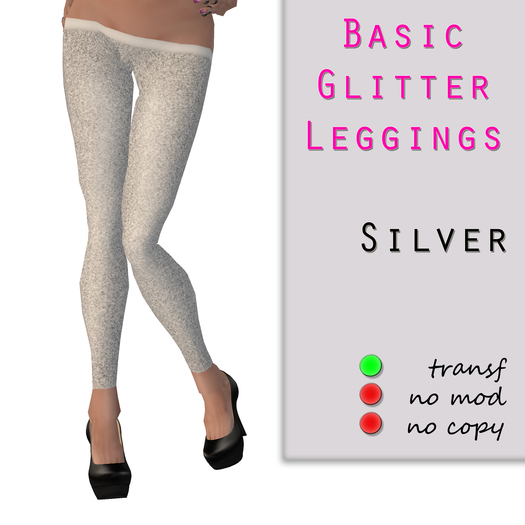 LS Glitter Leggings [silver]