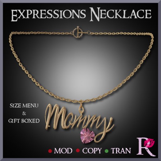 (R) Expressions Mommy Yellow Gold Necklace 