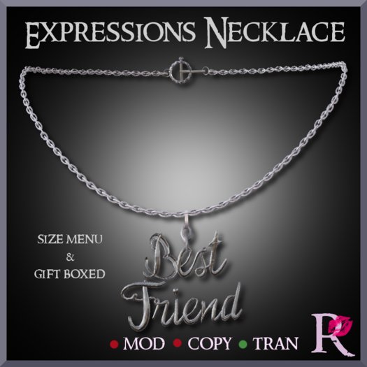 (R) Expressions Best Friends Sterling Silver Necklace 