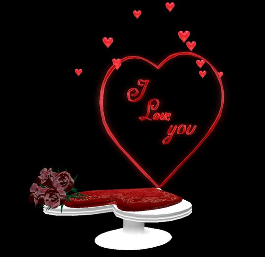 Cattery I love You with Red Roses