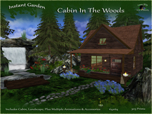 Cabin In The Woods Instant Garden - Interactive Forest Garden