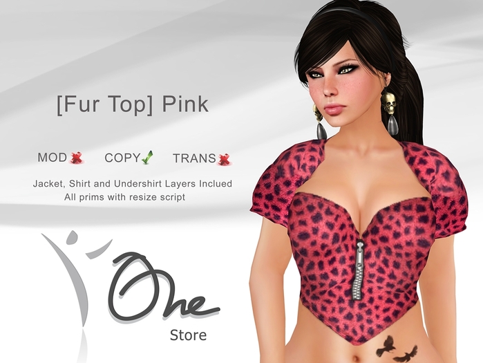 :: One Store :: [Fur Top] Pink PROMO!