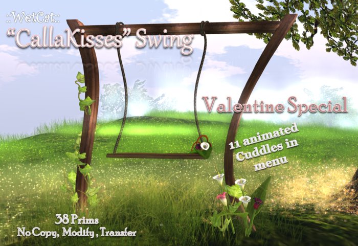 ::WetCat:: "Calla Kisses" Cuddle Swing