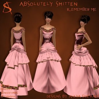 Second Life Marketplace - !!Absolutely Smitten Remember Me Gown Pink