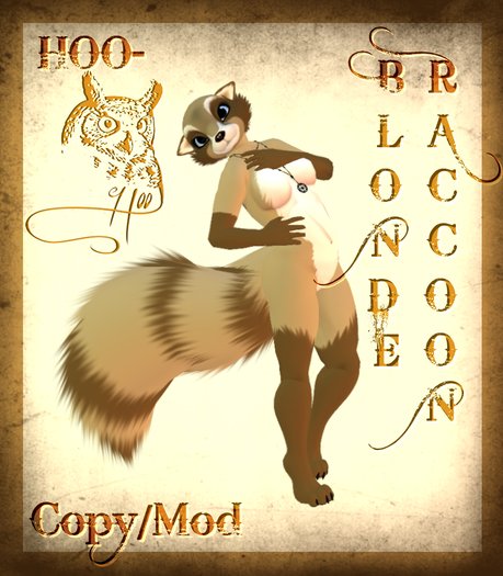 HOO~ Blonde Raccoon Mod