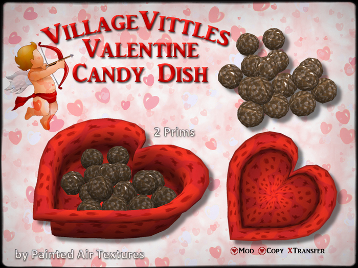 (PAT Valentine Heart Candy Dish)