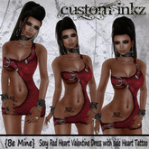 Custom iNKZ BE MINE - Red Heart Valentine's Day Dress  [NEW & PROMO]