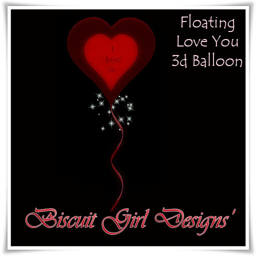 Floating I Love You Balloon In Red ~ Valentine's Day