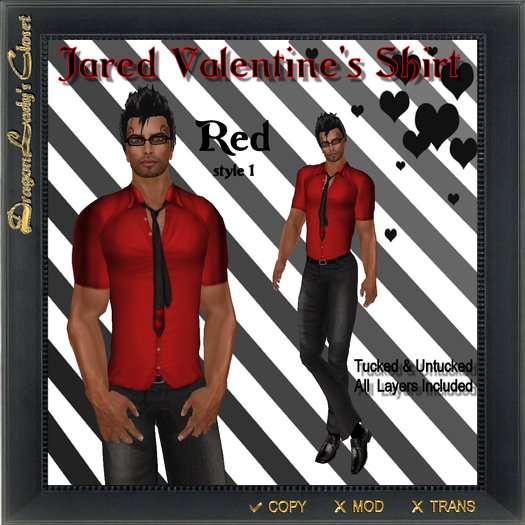 Jared Valentine Shirt in Red 