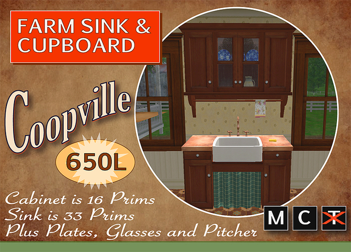 Coopville Farm Sink & Cupboard