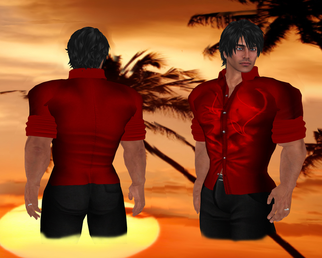 *Inspirations* Menswear - Charlie red shirt