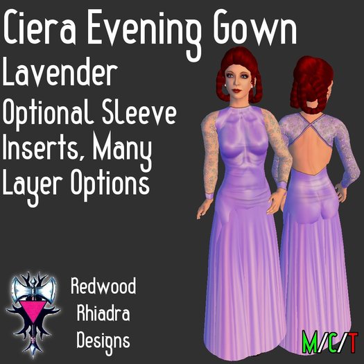 Ciera Evening Gown, Lavender