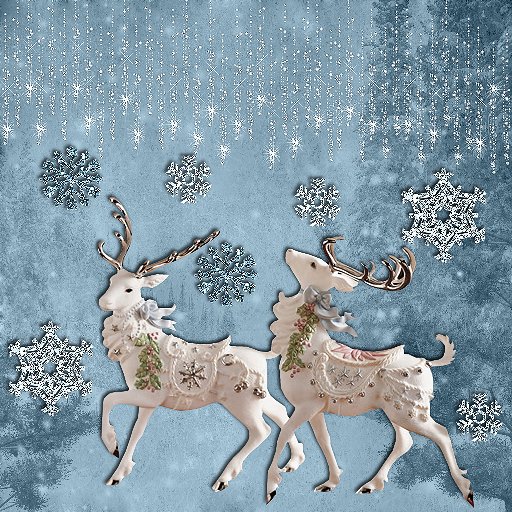 Boxed Christmas Reindeer Photo Album