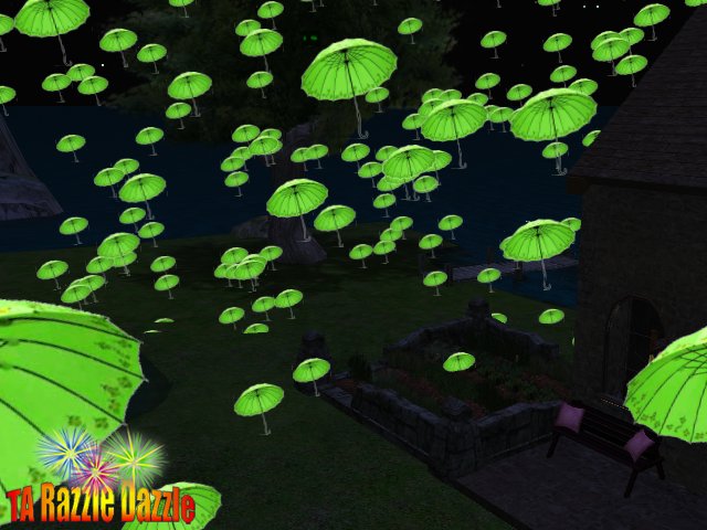 RD Green Umbrella Menu Shower 2012