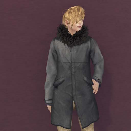 *+SAIKIN Parka coat grey male RIGGED MESH