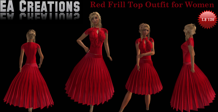 Red frill outfit