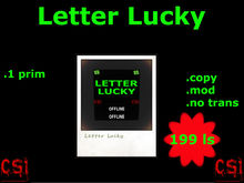 Letter Lucky (box)