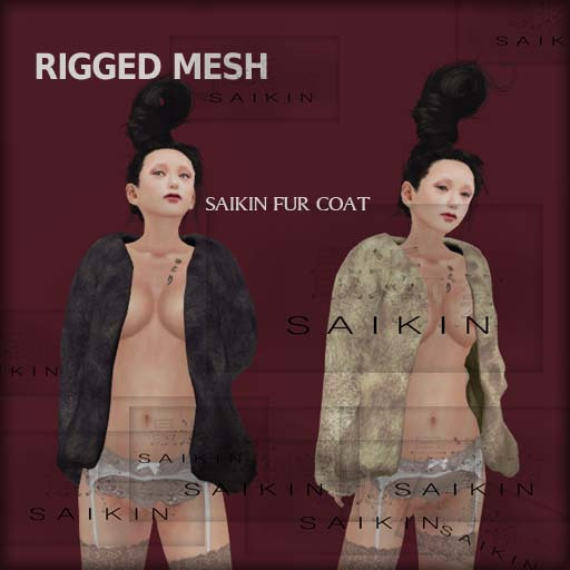 *+SAIKIN fur coat DEMO RIGGED MESH