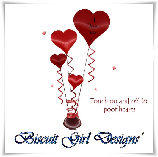 Balloon Bouquet ~ Romantic Red I Love You Hearts / COPYABLE