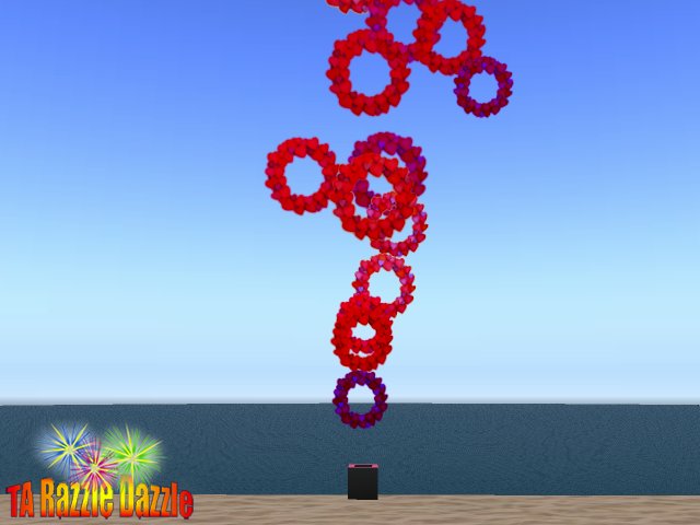TA Razzle Dazzle Multi Color Heart Wreath Emitter 2012
