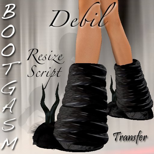 Bootgasm Neko Boots Debil Black