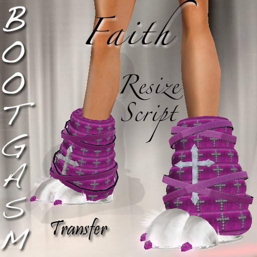 Bootgasm Neko Boots Faith Purple