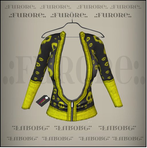 [Furore] Check me out Jacket *YELLOW SKULLS*