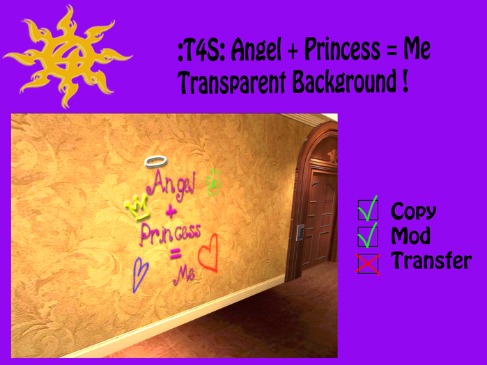 :T4S: Angel+Princess=Me Wall Art