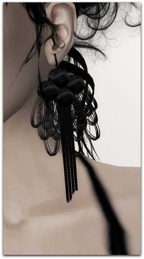Black Cluster earrings