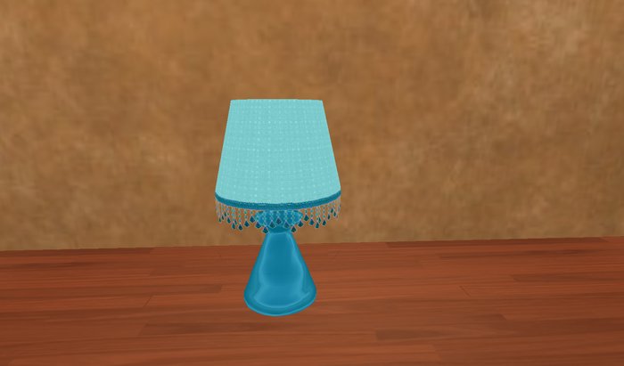 Blue Powder Table Lamp