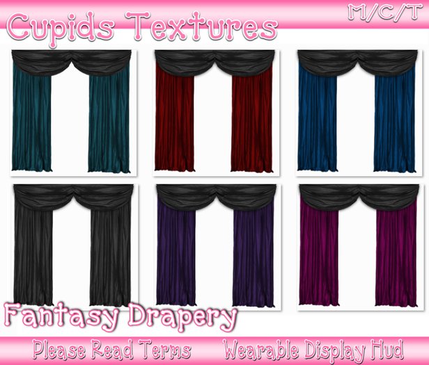 *CUPIDS* 6 FANTASY DRAPERY Textures