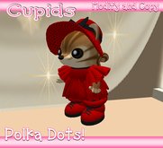*CUPIDS ADORABLES* Polkadot Dress Red/Black