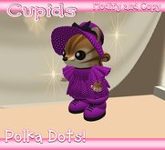 *CUPIDS ADORABLES* Polkadot Dress Purple