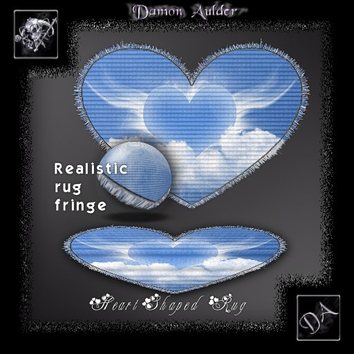 NuTec: Valentines - Cloud Heart Heart Rug
