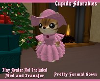 *CUPIDS ADORABLES* Pretty Dress Rose Lace