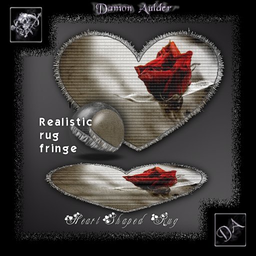 NuTec: Valentines - Forever Rose Heart Rug
