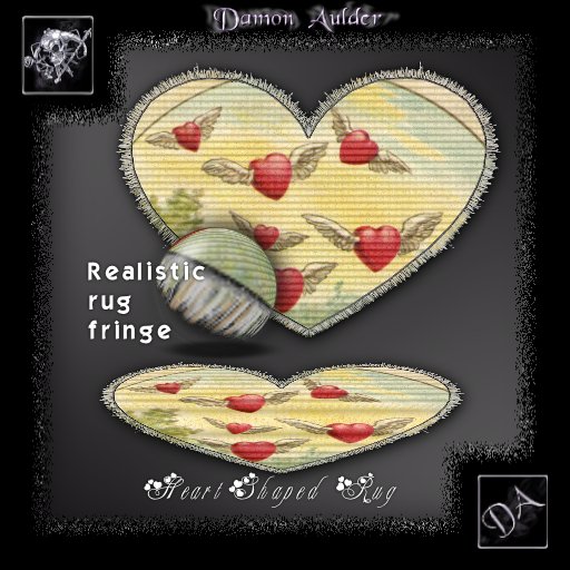 NuTec: Valentines - Love Doves Heart Rug
