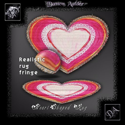 NuTec: Valentines - Paper Love Heart Rug