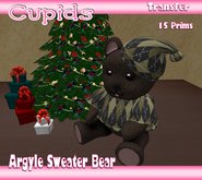 *CUPIDS* Argyle Sweater Bear